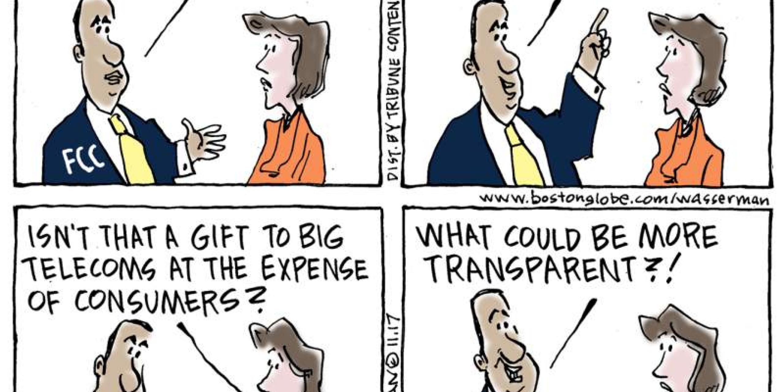 Net neutrality comic strip