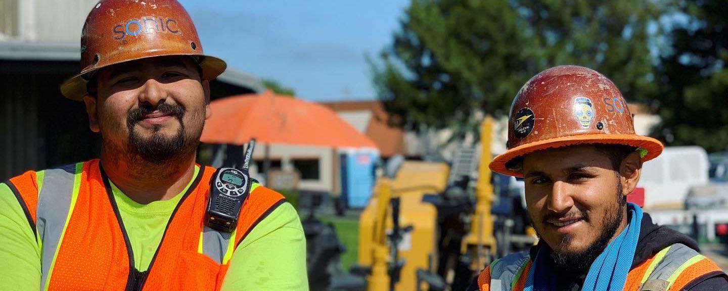 Sonic construction team members