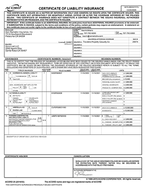 Sonic Insurance Coverage